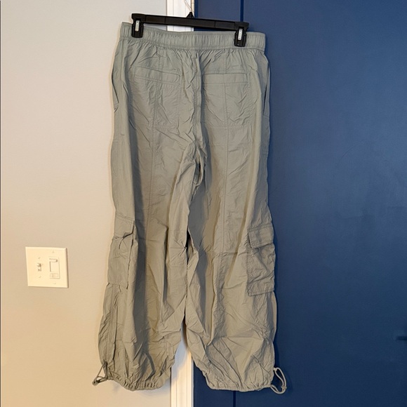 Women's Gray Joggers anthropologie daily practice wind pants euc m medium zola - Picture 4 of 4